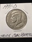1991-D "TRICK COIN" KENNEDY HALF DOLLAR ROTATED DIE COIN SEE DESCRIPTION!