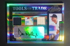 2004 Absolute Mem. Don Mattingly Tools of the Trade Triple Relic Auto 1/1 DZ2315