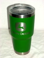 John Deere Licensed 30 oz Yeti Metal Tumbler  With Lid Exclusive