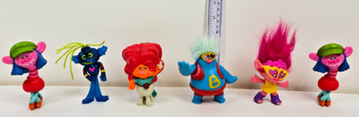 Trolls Figures Lot of 6 McDonald s (1 DUPLICATE) *FREE SHIPPING*