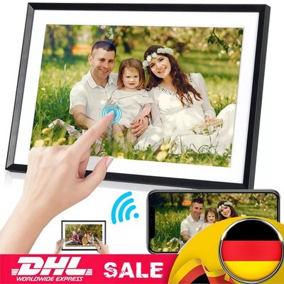 Digitaler Bilderrahmen - 10,1 Zoll IPS Display Touch, WIFI, Frameo 32GB, Schwarz