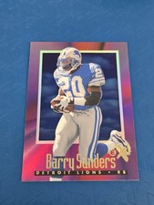 1997 SkyBox E-X2000 #11 Barry Sanders Detroit Lions FOOTBALL Card 8L