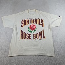 Vintage Arizona State ASU Sun Devils Rose Bowl Shirt 1997 Size XL Champion Tag
