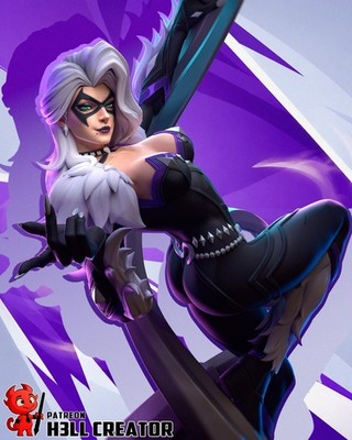 Black Cat Marvel Rivals 1:8 Scale UNPAINTED Resin Statue