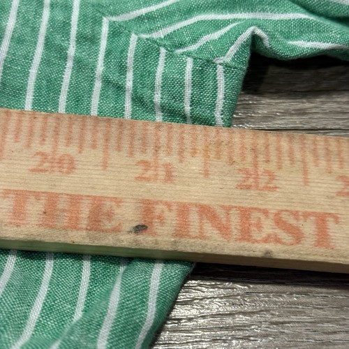 Polo Ralph Lauren Shirt Green Mens M Button Down Linen Striped Short Sleeve - Picture 9 of 10