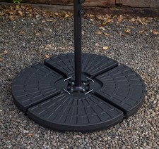 Samuel Alexander 4 PCS Cantilever Parasol Base Weights Set Water or Sand Heavy D