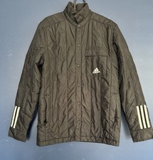 ADIDAS Stripes Rain Coat Black Jacket Size S Athleisure Athletic Gym