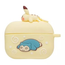 Pok mon Pikachu  Snorlax AirPods Pro Soft Case Ltd Ed Silicone Collectible