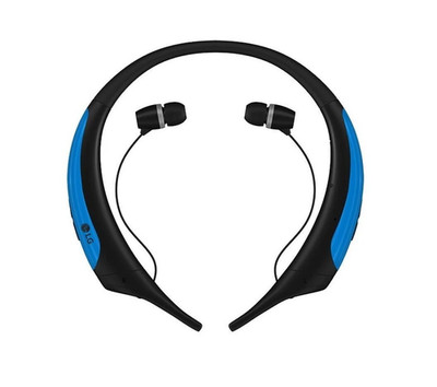 LG Tone Active HBS-850 Gray Blue Headphones Headset Bluetooth