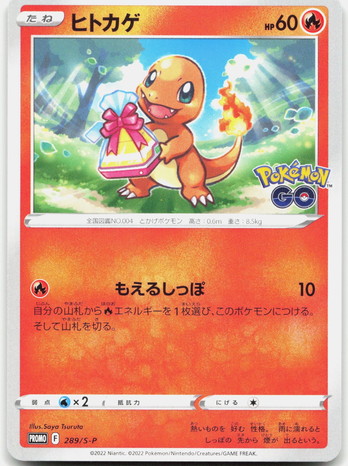 Charmander 289/S-P Promo Normal Sword Shield Pokemon GO Japanese Card LP