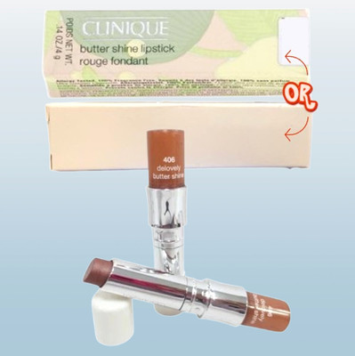 BUTTER SHINE BY CLINIQUE 406 DELOVELY LIPSTICK 0.14 OZ LOT OF 2