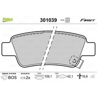 Valeo BremsbeläGe Bremsbelegsatz Hinten System Bosch FüR Honda CR-V III
