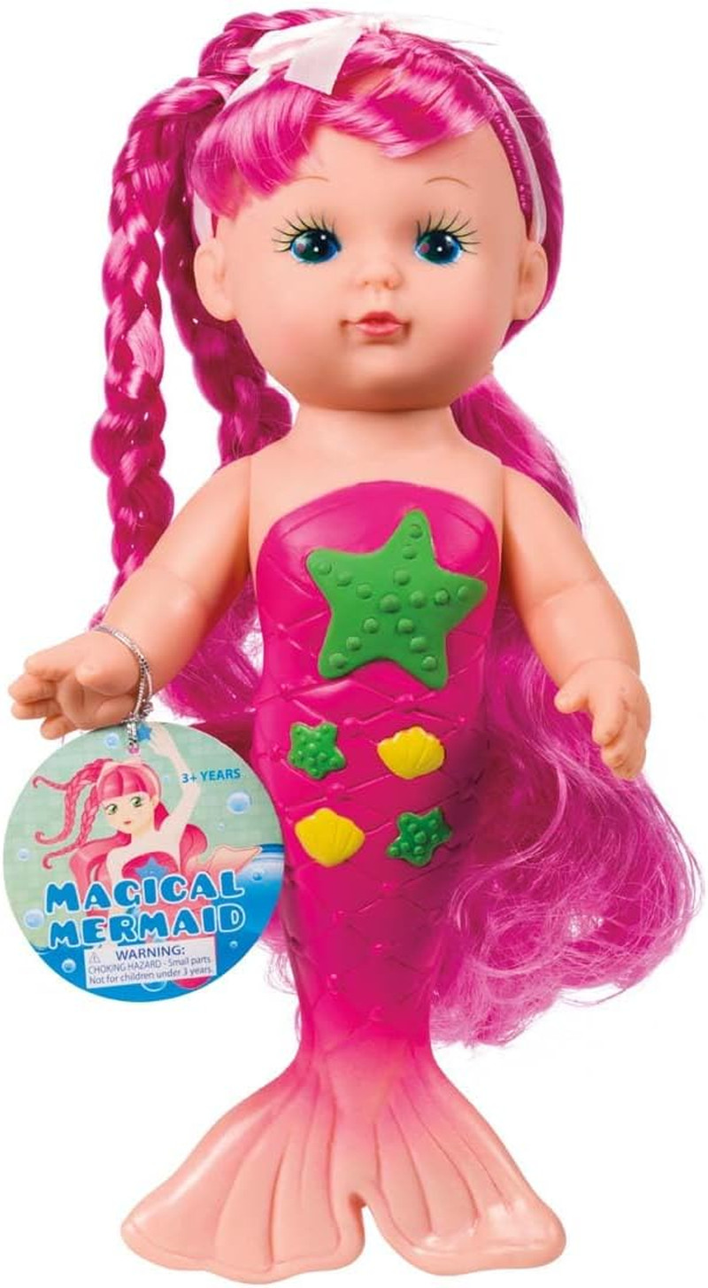 Bathtime Mermaid Doll (Assorted Colors) 9 Inch