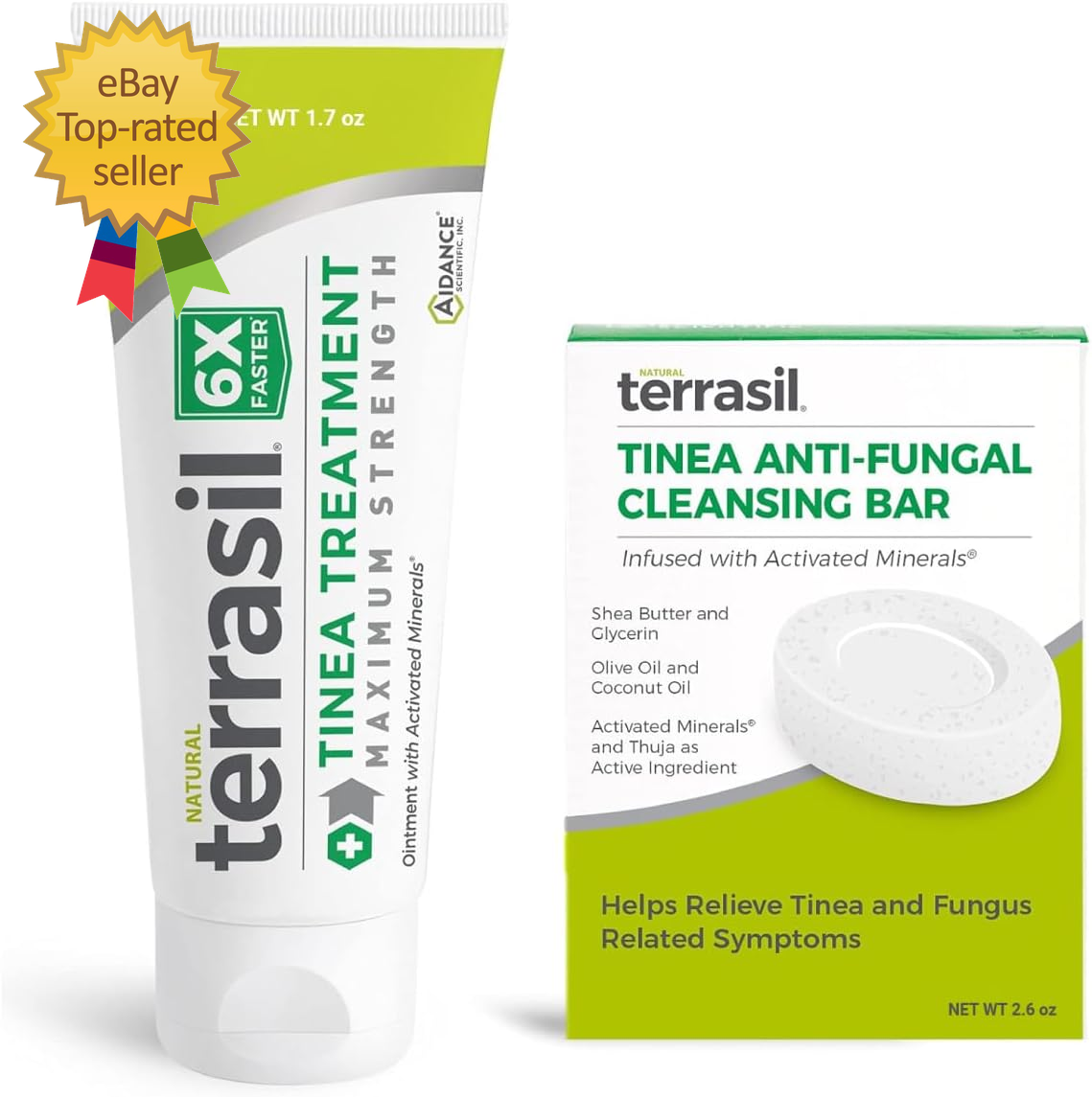 Antifungal Tinea Versicolor Treatment Cream and Soap Kit for Skin Care