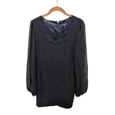 Laundry By Shelli Segal Women's Black Cocktail Sheath Mini Dress Size 6