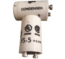 Satco 80/2735 Fluorescent Starter for 4-Watt, 6-Watt and 8-Watt Lamp White