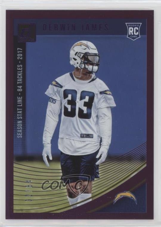 2018 Panini Donruss Stat Line Season 32/84 Derwin James #358 Rookie RC iu7