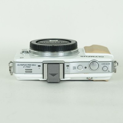 Olympus PEN Mini E-PM2 White Mirrorless Camera 16MP Compact Used