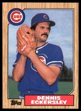 Dennis Eckersley 1987 Topps #459 Cubs MLB READ FREE SHIPPING AutographDen