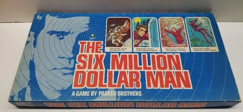 Vintage The Six Million Dollar Man Board Game Parker Brothers 1975 Complete