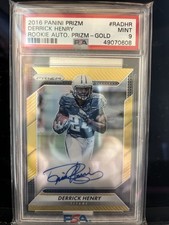 2016 Prizm Rookie Auto Derrick Henry #RA-DHR Gold Prizm PSA 1/1