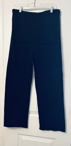Pantalones deportivos italianos Frank And Eileen talla mediana Bella pierna ancha azules no se ven usados - Imagen 4 de 5