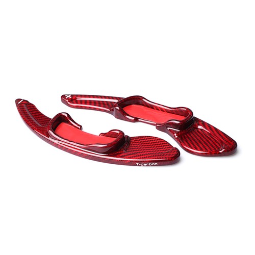 2PCS Carbon Fiber Red Steering Wheel Shift Paddle For MAZDA Axela Atenza CX5 CX4 - Picture 5 of 12