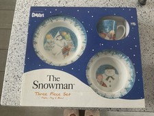 Coalport Characters The Snowman Three Piece Set First Edition New & Boxed