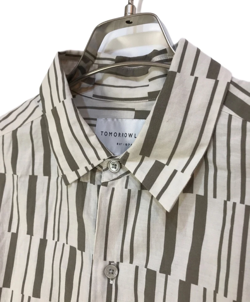 Camisa TOMORROW LAND Lana Algodón Césped Cuello Regular Talla: M Marrón 63013401008 Foto 3 de 4