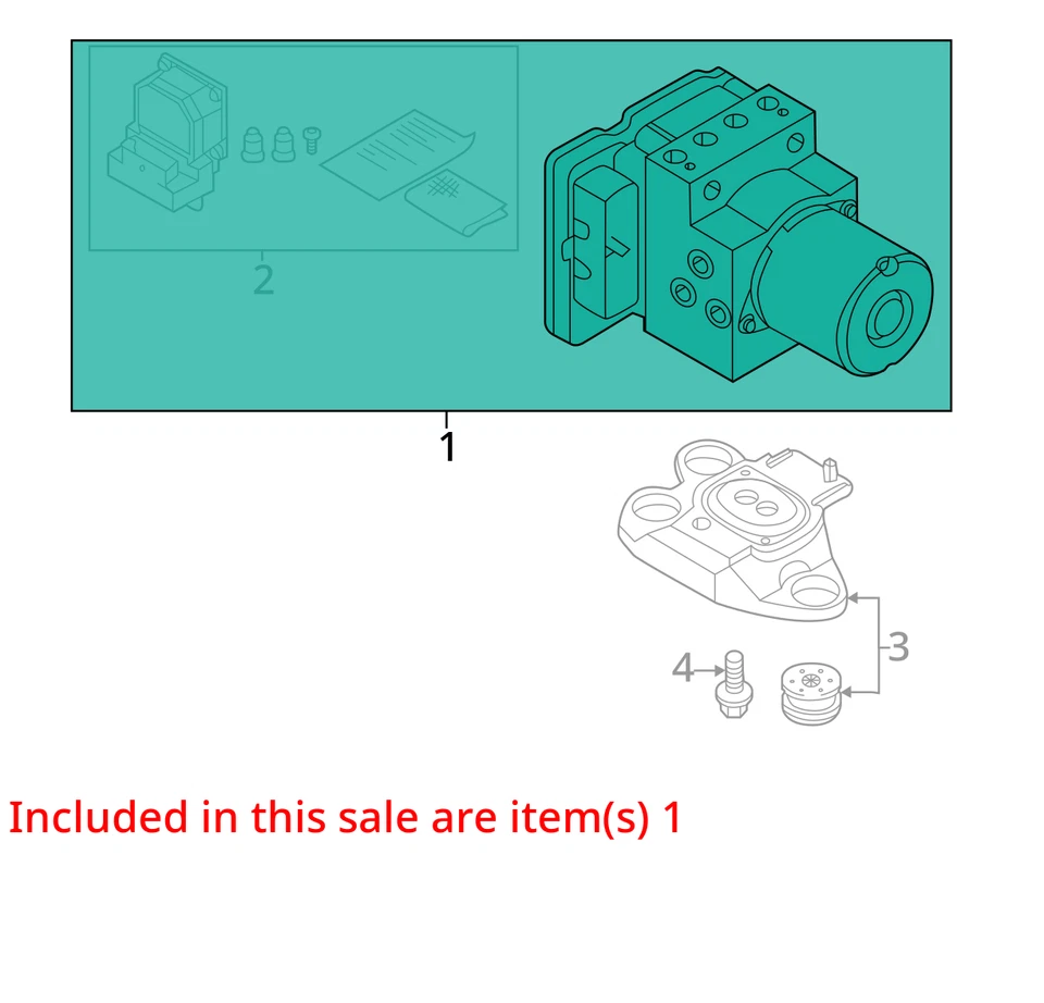 Audi S4 2018 ABS bomba de actuador de freno antibloqueo fabricante de equipos originales 53 k millas - LKQ426088318 Foto 4 de 4