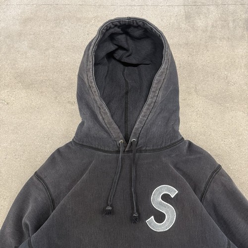 Supreme S Logo Split Baggy Hoodie Medium - Picture 2 of 9