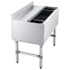 Uimoso 82.9 Qt Commercial Ice Bin 30 x 19 in Underbar Ice Bin with Sliding Cover
