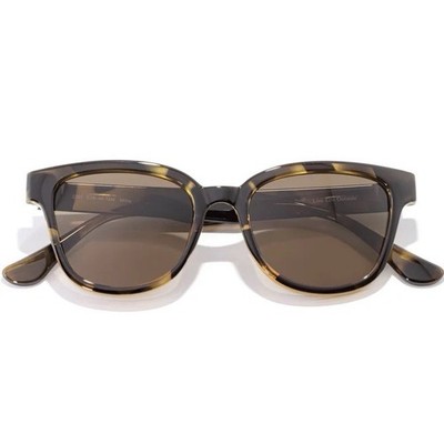 Sunski Miho Polarized Sunglasses Tortoise Shell Frame Amber Brown Lens UV400