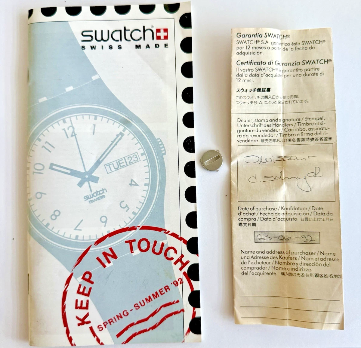Swatch Watch Manuals, Guides & Catalogs for sale | eBay