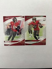 2025 Absolute Baker Mayfield & Bucky Irving GREEN Variant Cards. Buccaneers