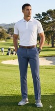 Peter Millar Men Crown Crafted Surge Performance Trouser Navy 34x32  $185
