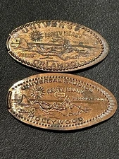 Jaws Universal Studios Hollywood & Orlando Zc Elongated Penny Lot #111715