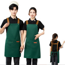 Kitchen Cooking Apron Women Men Canvas water-repellent Pottery Artist Chef Apron