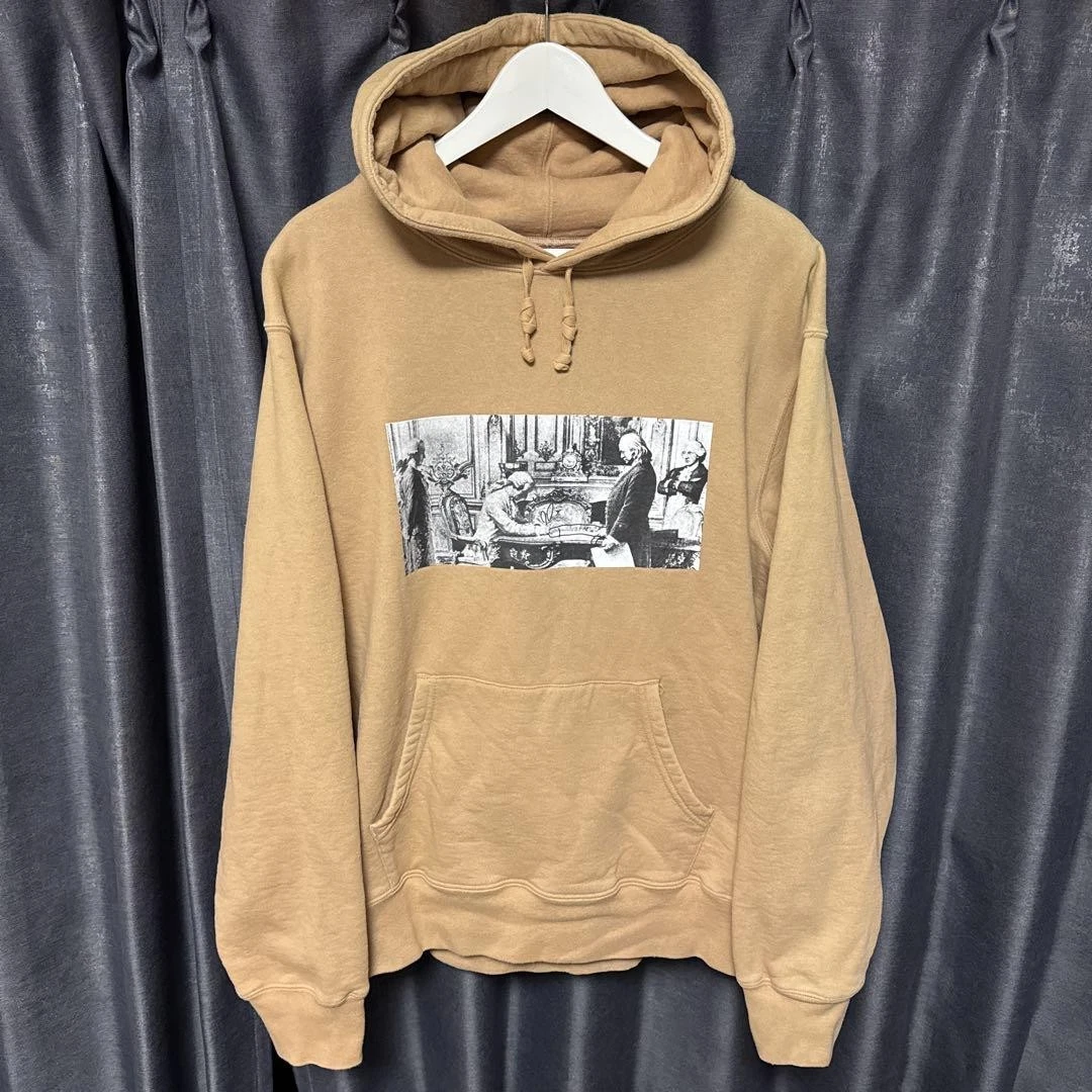 Sweat à capuche homme Supreme L Mike Kelley logo iconique streetwear rare occasion limitée
