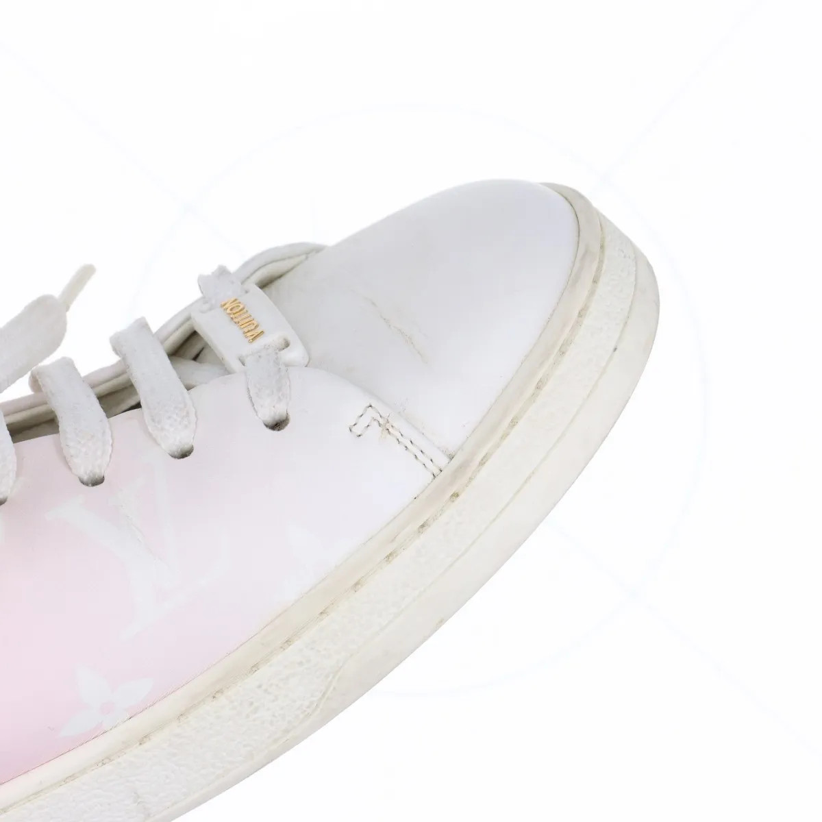 Louis Vuitton Front low line 20 years Leather Sneakers 37.5 Ladies' pink x white thumbnail 17