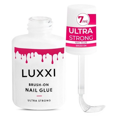 Brush On Nail Glue for Press On Nails - Precision Applicator, Quick Air Dry