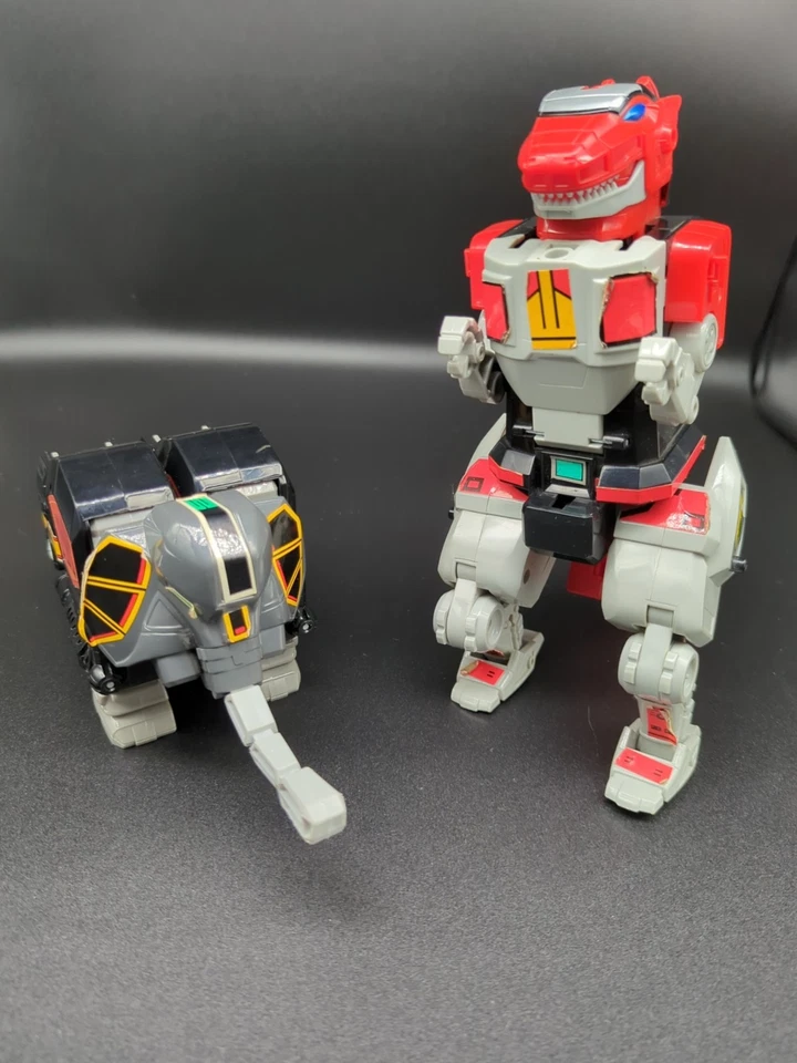 De colección Bandai Mighty Morphin Power Rangers Dino Megazord INCOMPLETO Foto 3 de 4