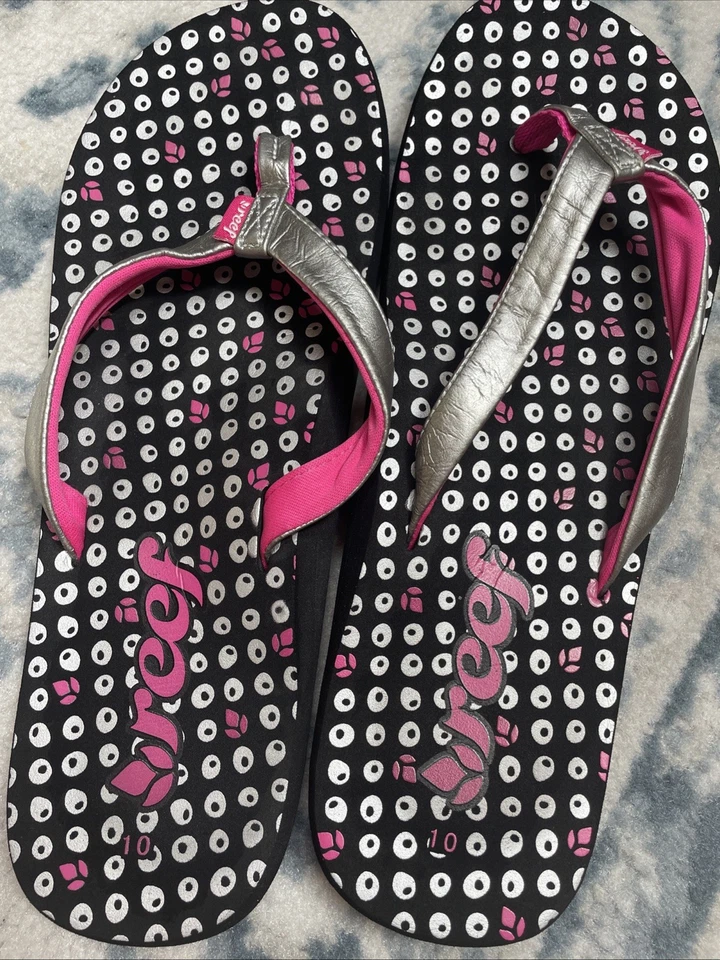 Chanclas Reef para mujer talla 10 plateadas Foto 3 de 4