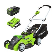 Greenworks 40V 16 inch Cordless Lawn Mower wi...