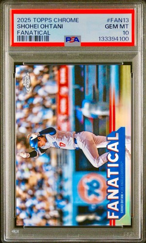 2025 Topps Chrome Shohei Ohtani Fanatical #FAN13 PSA 10 GEM MINT DODGERS MVP