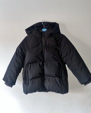 Zara black padded hooded coat age 5-6 years