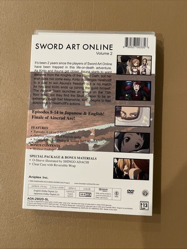 Sword Art Online (S.A.O.) DVD 2: Aincrad Part 2 - Picture 2 of 6