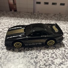 1997 Hot Wheels Black Mustang Cobra Loose Gold Rims Rare Park N Plate