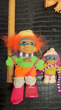 Vintige 9 " Born To Ski Troll Doll