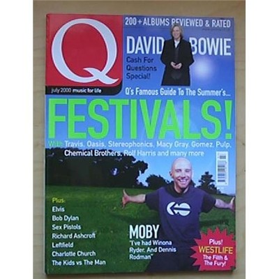 MOBY Q #166 MAGAZINE JULY 2000 MOBY COVER AND FEATURE WITH A GUIDE TO THE FESTIV